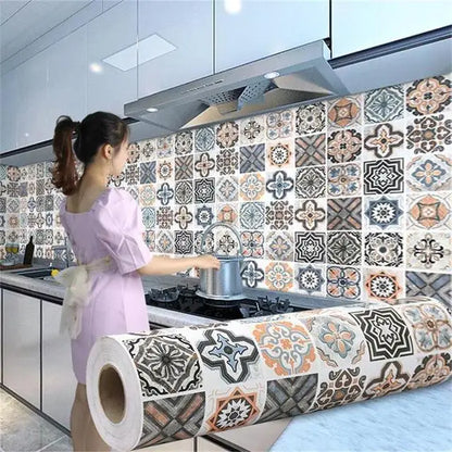 Waterproof Kitchen Wallpaper NONECN