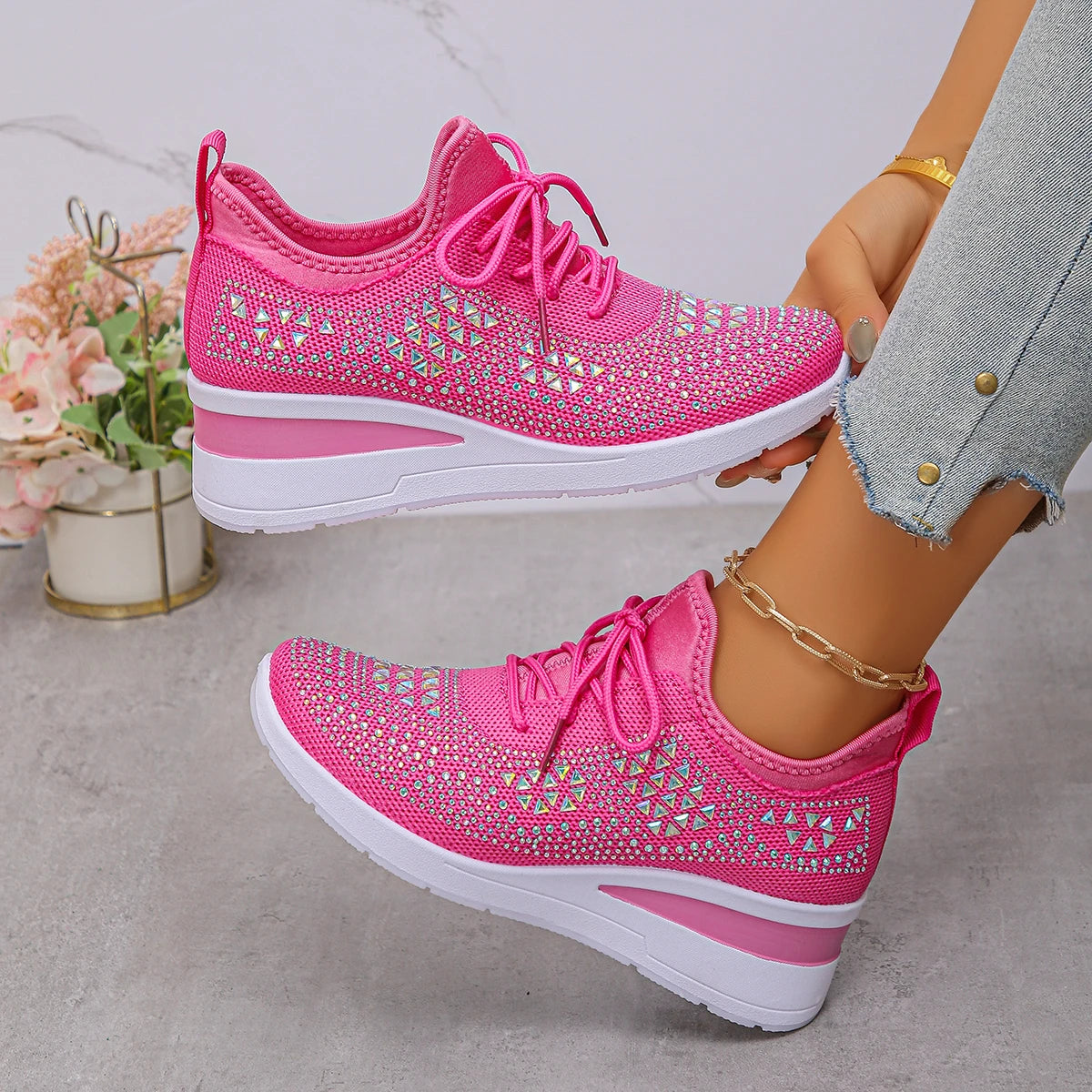 Shoes Breathable Mesh Lace-up