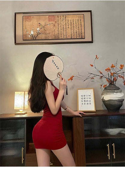 JEYONGZOOCN Bodycon Ruha Mini