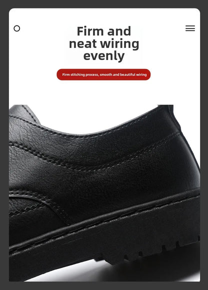 Férfi Luxus Bőr Cipő Olasz Oxford - Klasszikus Üzleti Brogue Loafer Barna