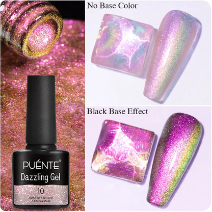 Puente Cat Eye Gel Fényes Kék