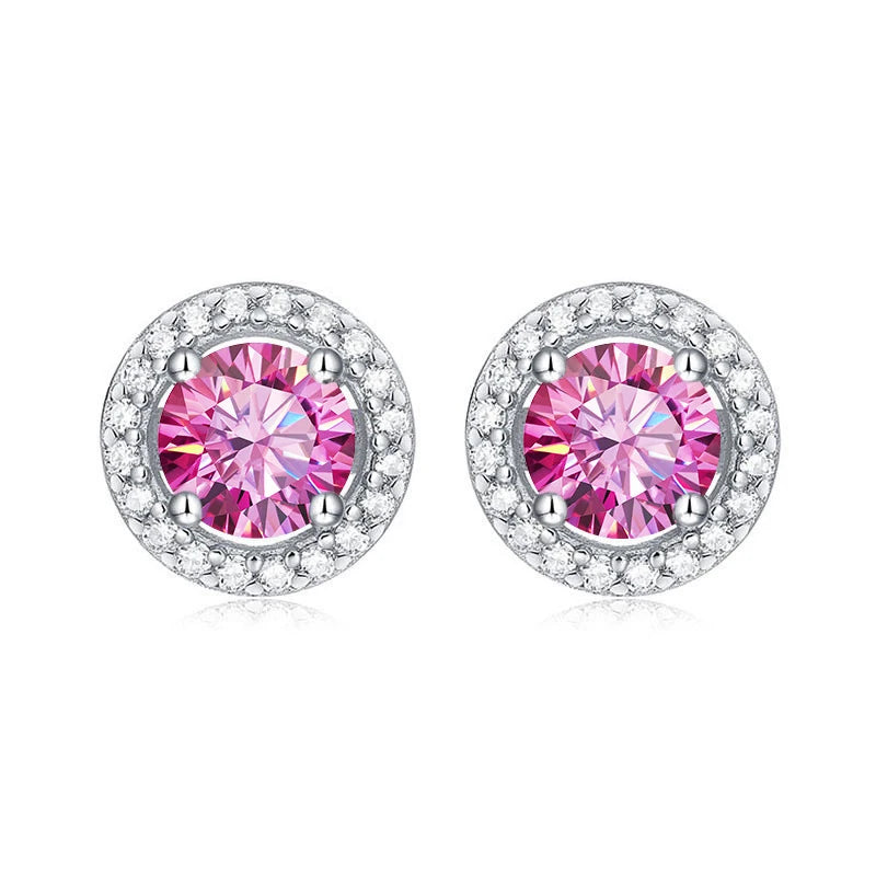Moissanite Csavaros Fülbevaló