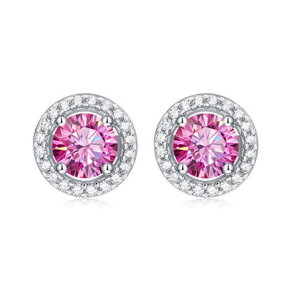 Moissanite Csavaros Fülbevaló