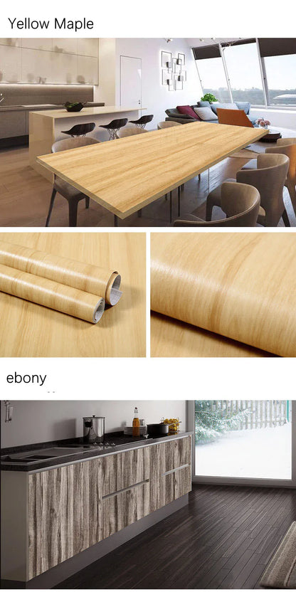 Wood Pattern Self-Adhesive Wall Film