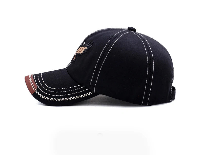 Hímzett Sas Baseball Sapka Unisex Négy Szezonos Árnyékoló Koreai Verzió - Divatos UV Védelem