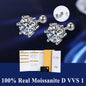 Moissanite 4Prong Fülbevaló
