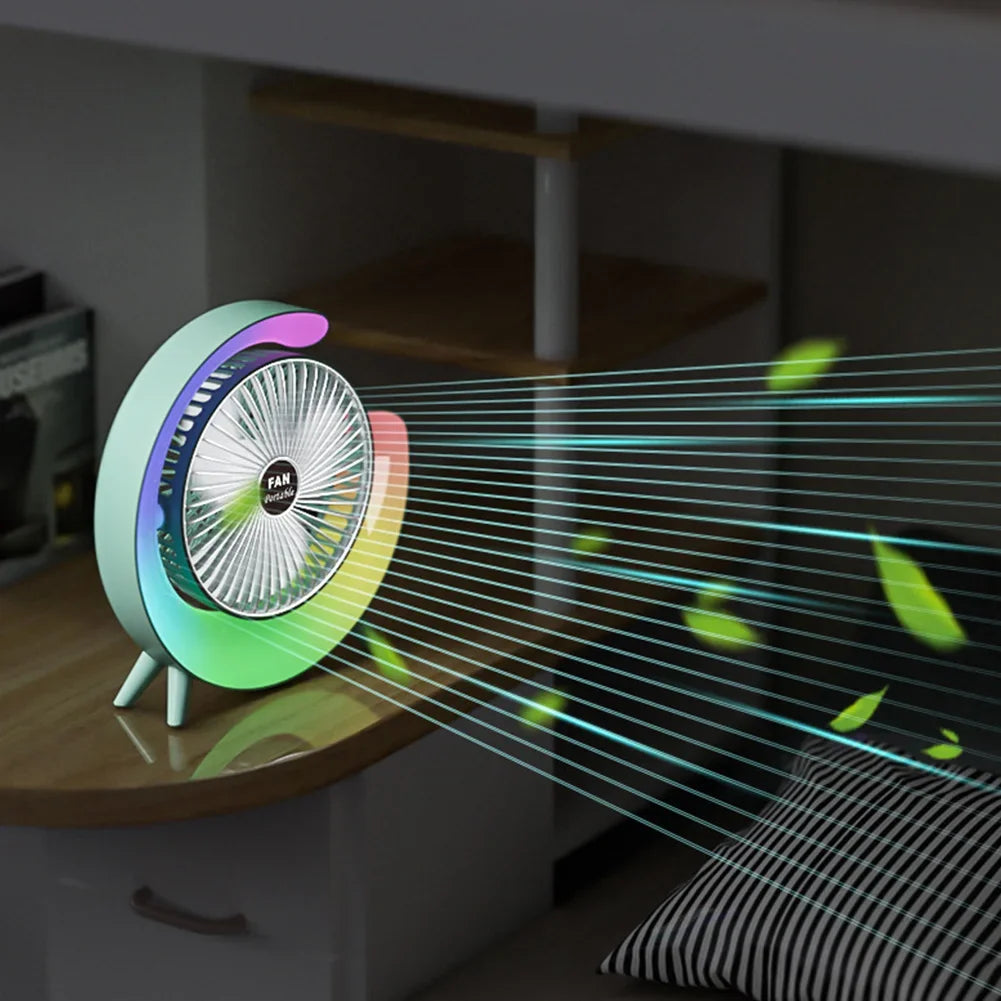 KIQUNEC USB Ventilátor 7 Szín