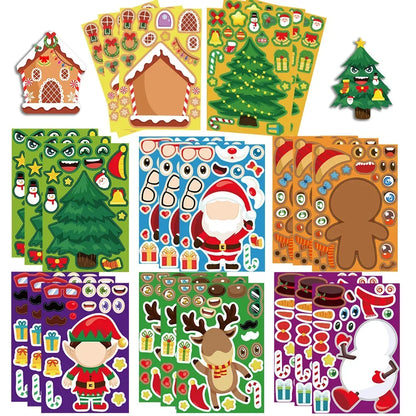 Karácsonyi Puzzle Matricák Diy