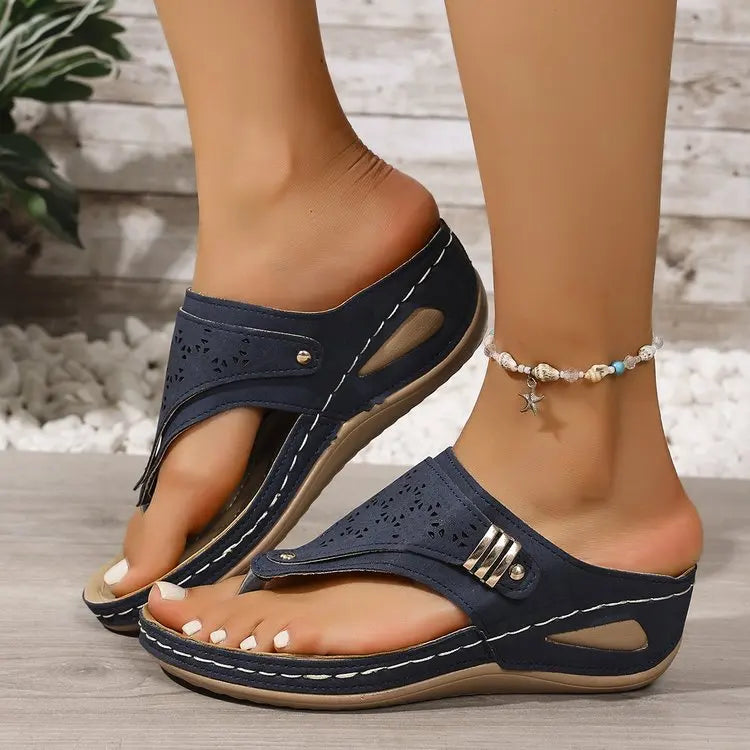 Cipő Pu Kényelmes Wedge Sarok