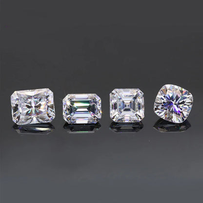 Moissanite 1.0ct Asscher GRA