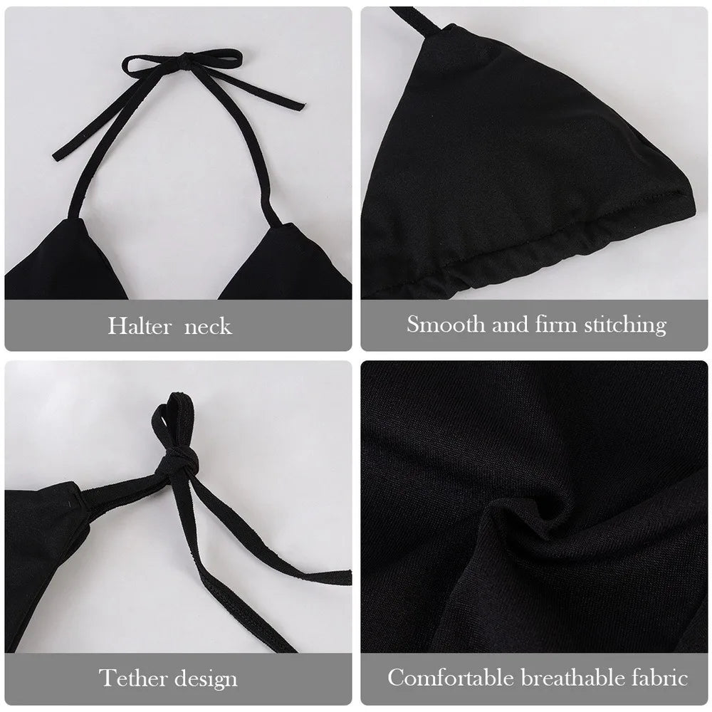 Moonbiffy Női Bikini Halteres