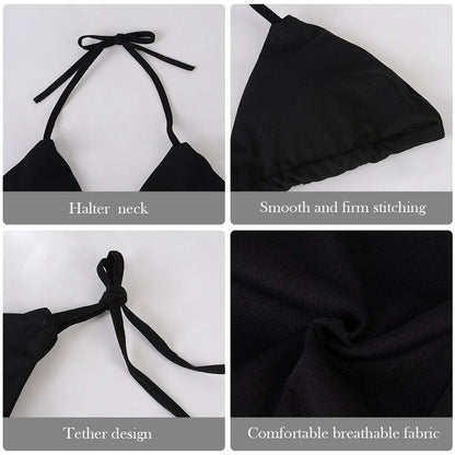 Moonbiffy Női Bikini Halteres