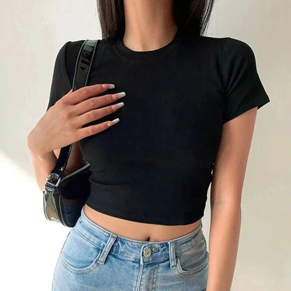 Női Crop Top Soft JEYONGZOOCN