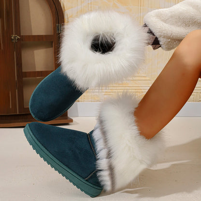 Bequeme Stiefel mit Flockobermaterial