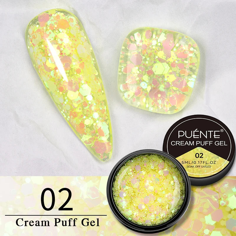 Puente Cat Eye Gel Fényes Kék