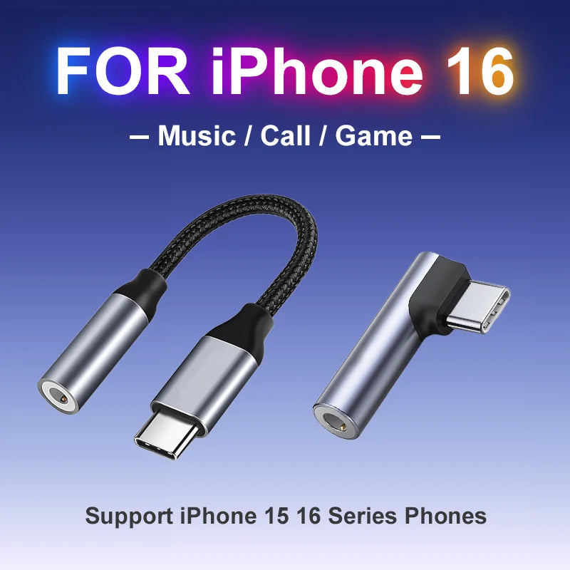 Type-C 3.5mm 90° Audió Adapter