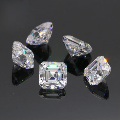 Moissanite 1.0ct Asscher GRA