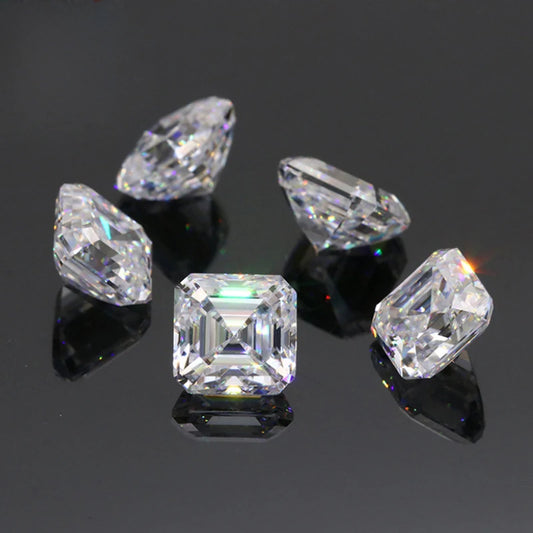 Moissanite 1.0ct Asscher GRA