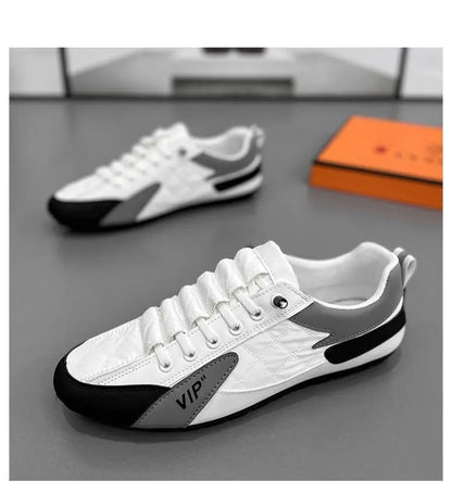 Férfi Nyári Félcipő Baotou Papucs - Divatos Lapos Talpú Bean Shoes
