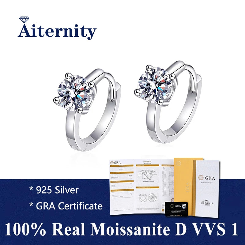 Moissanite Fülbevaló Aiternity