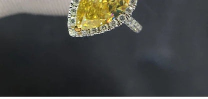 0.5-6ct Rare Colored Moissanite Loose Stone Real VVS1 Lab Grown Princess Crystal Yellow Pink Certified Heart Moissanite Diamonds - BAALAAZ