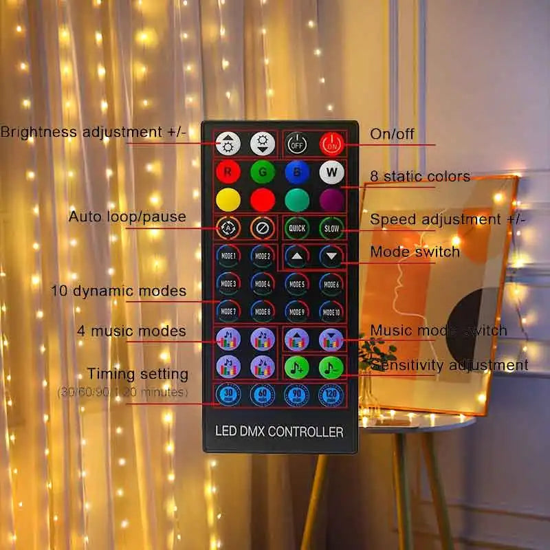 Nova LED Függöny Fények - App