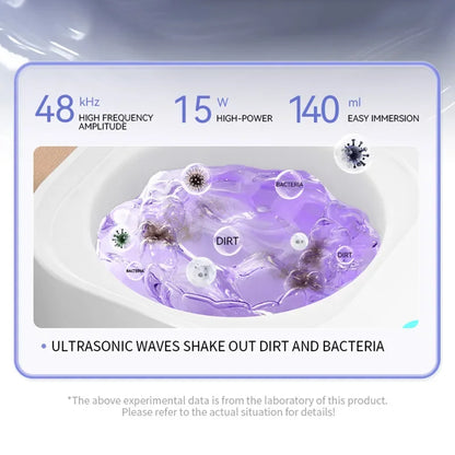 Xiaomi 50kHz UV Ultrahangos Tisztítógép - Fogszabályzó, Ékszer, Szemüveg Tisztító, 3 Fokozat