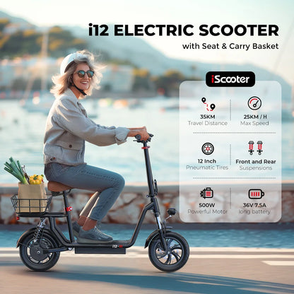 iScooter i12 Üléses Kosár