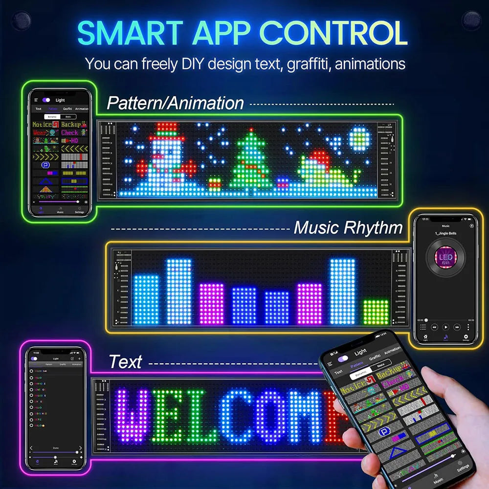 LED Mátrix Panel Bluetooth