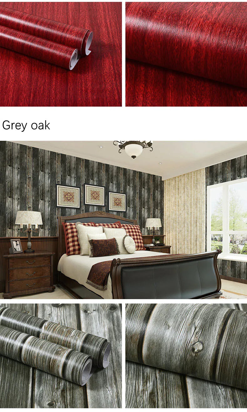 Wood Pattern Self-Adhesive Wall Film