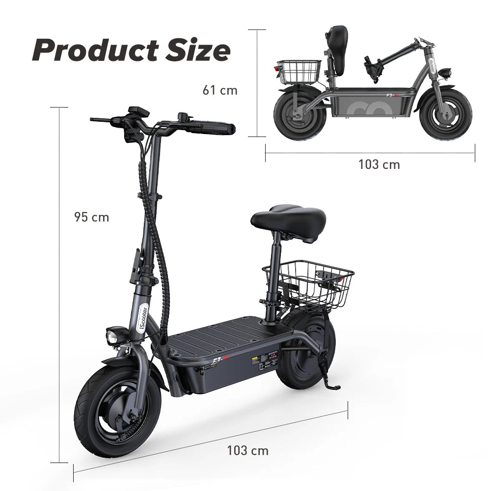 iScooter F3 1000W Hatótáv