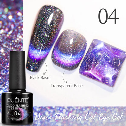 Puente Cat Eye Gel Fényes Kék