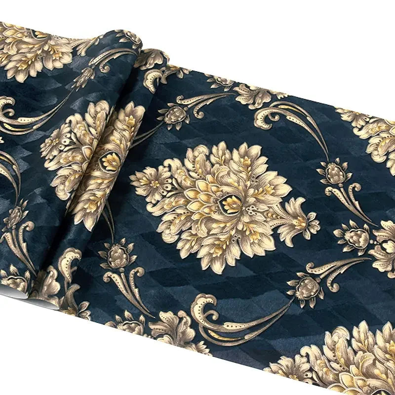 DZQCN Damask 3D Tapéta Vízálló