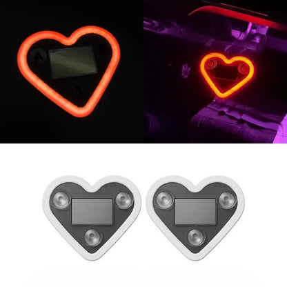 Autó Szív Alakú Neon Fény