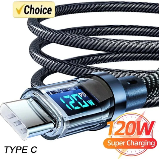 DIXSG USB C Gyors Kábel 120W