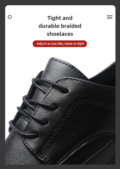 Férfi Luxus Bőr Cipő Olasz Oxford - Klasszikus Üzleti Brogue Loafer Barna