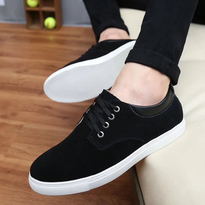 Férfi Divatos Sneaker - Velúr Bőr Casual Cipő Nagy Méretben