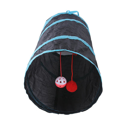Cat Tunnel Foldable Cat Tube Toy - Breathable For Indoor Use