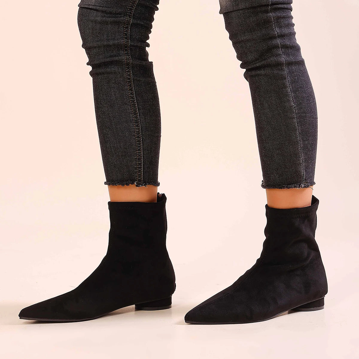 Stiefel Obermaterial aus PU, Latexsohle