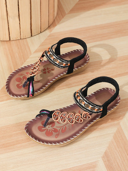 Női Bohém Szandál 2025 - Puha Talpú Flip-Flop Nyári Papucs
