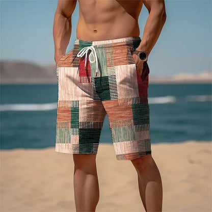 Férfi Pálma Mintás Board Shorts