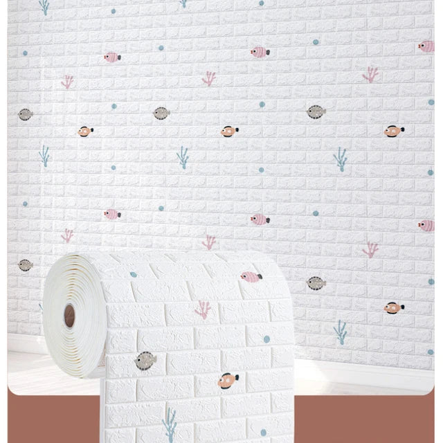 Self-Adhesive 3D Brick Wall Sticker