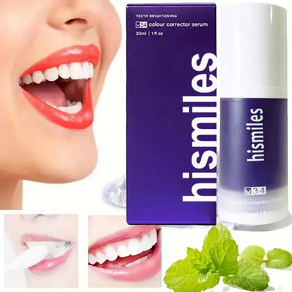 Purple Fehérítő Fogkrém Mélytisztítás Folteltávolítás - Friss Lehelet Otthoni Szájápolás 30ml