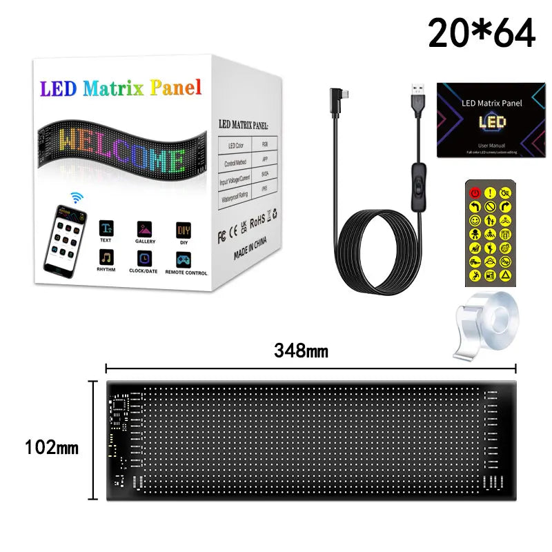 LED Mátrix RGB Szöveg Animáció