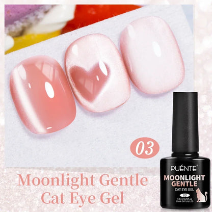 Puente Cat Eye Gel Fényes Kék