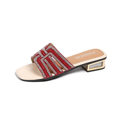 PU Leather Shoes with Square Heels