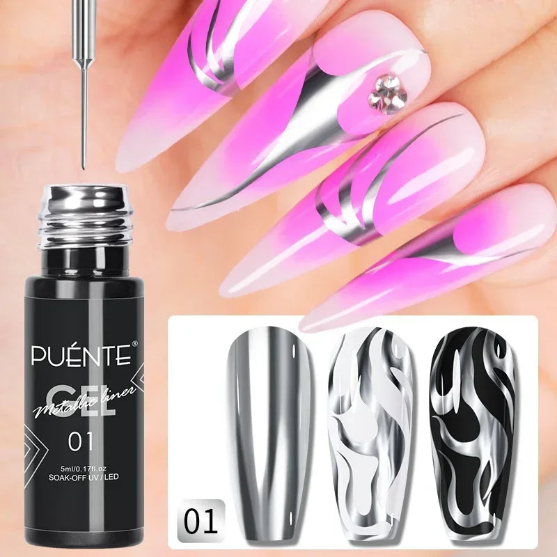 Puente Cat Eye Gel Fényes Kék
