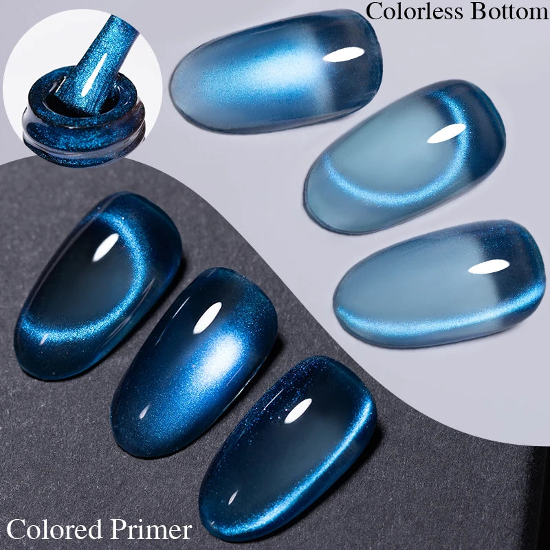 Puente Cat Eye Gel Fényes Kék