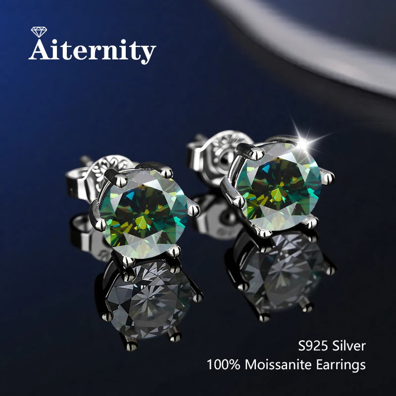 Moissanite Fülbevaló Uniszex