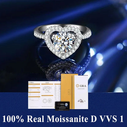 AITERNITY Moissanite Gyűrű 1ct